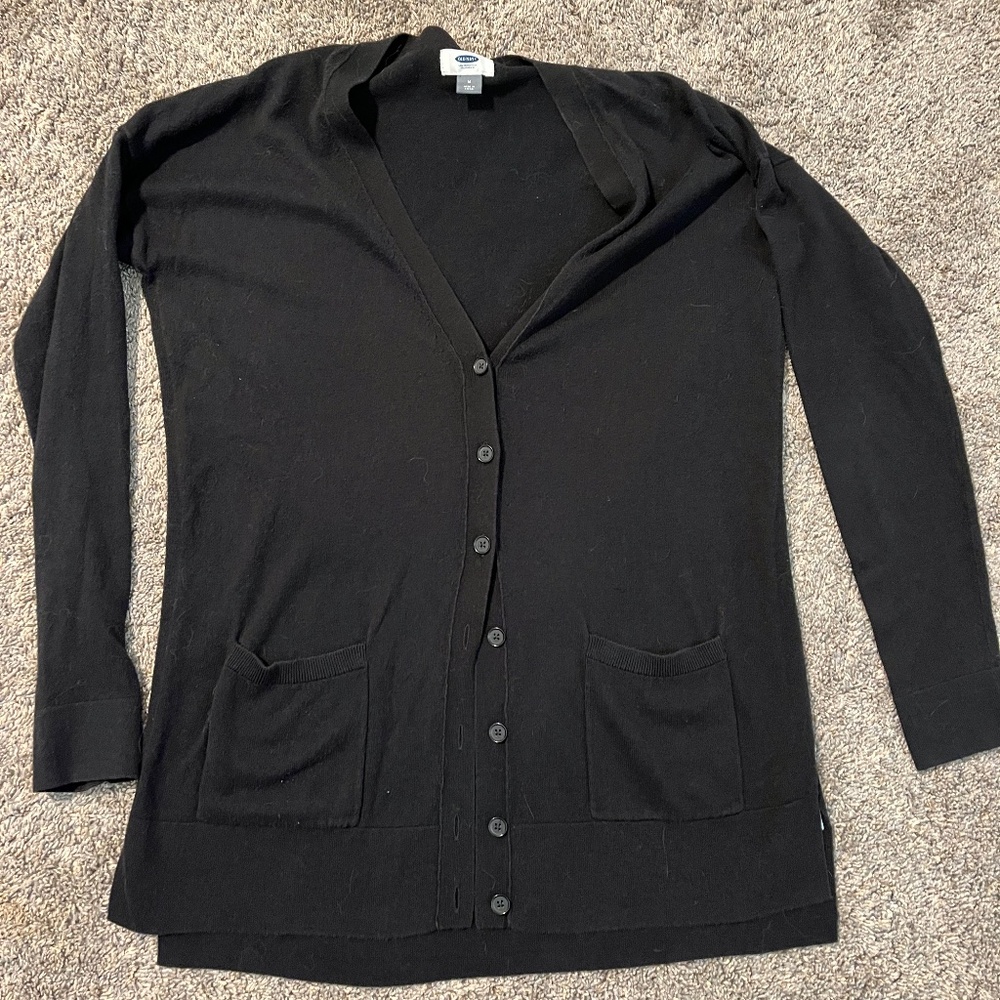 Old Navy Women's Button-down Cardigan - Black / M